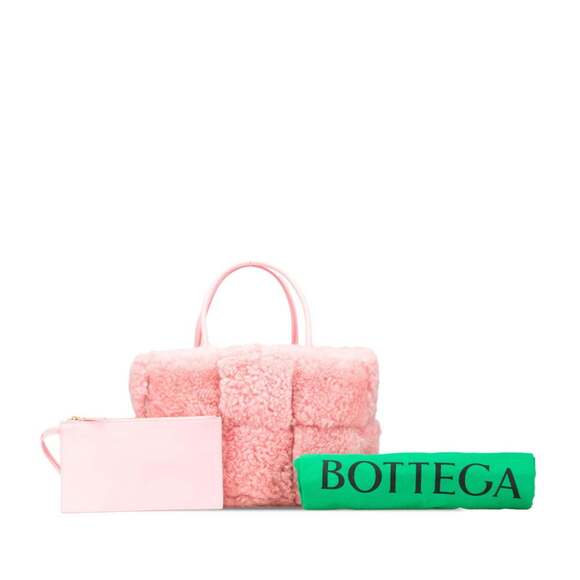 BOTTEGA VENETA Pink Leather Intrecciato Pouch - Picture 12 of 13